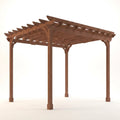 Cedar Wood Pergola Kit Built for Outdoor Durability, 12x16 Foot Coverage, Metal Ground Stakes, Snow Wind Rated